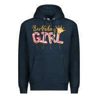 Navy Birthday girl balloon Premium Hoodie - Artiststas
