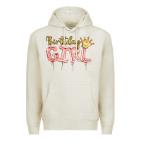 Oatmeal Heather Birthday girl balloon Premium Hoodie - Artiststas