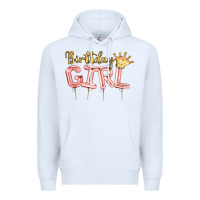 White Birthday girl balloon Premium Hoodie - Artiststas