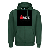Sports Green ironman triatlon Zipper Hoodie - artisFamous