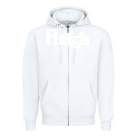 White fletch Zipper Hoodie - artisFamous