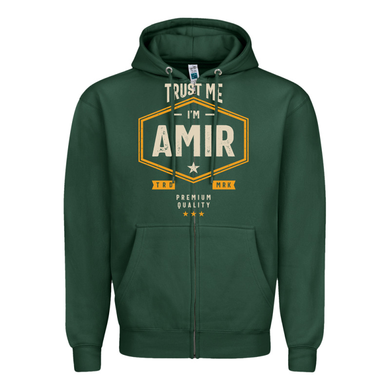 Amir Personalized Name Birthday Gift Zipper Hoodie by artisFamous | Teevron