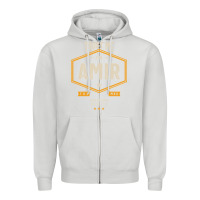 Dove Grey Amir Personalized Name Birthday Gift Zipper Hoodie - artisFamous