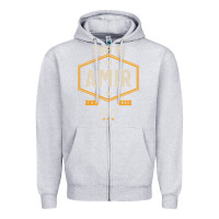 Heather Grey Amir Personalized Name Birthday Gift Zipper Hoodie - artisFamous