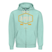 Seafoam Amir Personalized Name Birthday Gift Zipper Hoodie - artisFamous