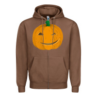 Chestnut pumpkin Zipper Hoodie - artisFamous