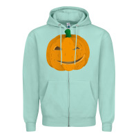 Seafoam pumpkin Zipper Hoodie - artisFamous