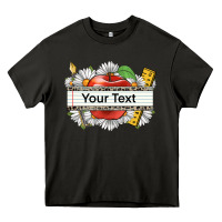 Asphalt floral teacher custom name Heavy Core Tee - CowGirlArtShop