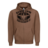 Chestnut globo gym Zipper Hoodie - artisFamous