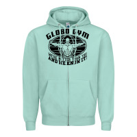 Seafoam globo gym Zipper Hoodie - artisFamous