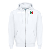 White abarth scorpion merch Zipper Hoodie - artisFamous