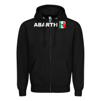 Black abarth scorpion merch Zipper Hoodie - artisFamous
