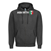 Charcoal Heather abarth scorpion merch Zipper Hoodie - artisFamous