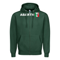 Sports Green abarth scorpion merch Zipper Hoodie - artisFamous