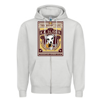 Dove Grey the roost cafe Zipper Hoodie - artisFamous