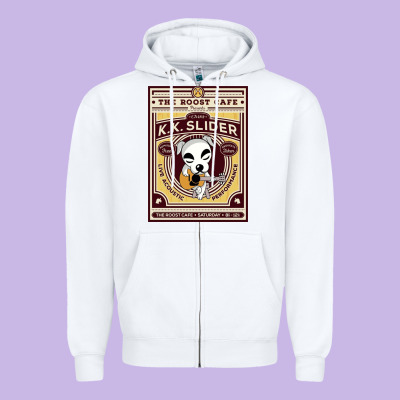 The Roost Cafe Zipper Hoodie Designed By Artisfamous