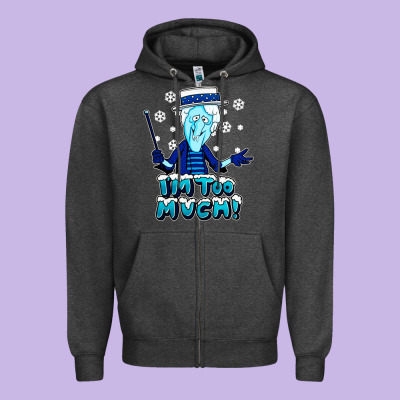 Snow Miser Zipper Hoodie Designed By Artisfamous