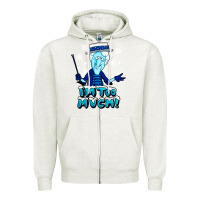 Oatmeal Heather snow miser Zipper Hoodie - artisFamous