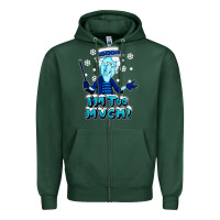 Sports Green snow miser Zipper Hoodie - artisFamous
