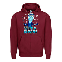 Burgundy snow miser Zipper Hoodie - artisFamous