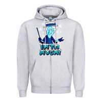 Heather Grey snow miser Zipper Hoodie - artisFamous