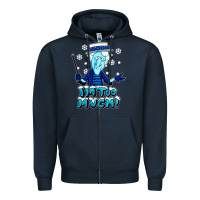 Navy snow miser Zipper Hoodie - artisFamous