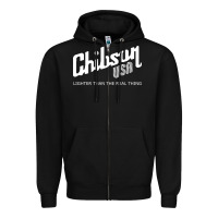 Black chibson Zipper Hoodie - artisFamous