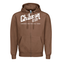 Chestnut chibson Zipper Hoodie - artisFamous