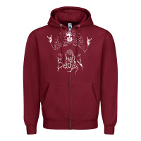 Burgundy hail sagan musical Zipper Hoodie - artisFamous