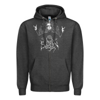 Charcoal Heather hail sagan musical Zipper Hoodie - artisFamous