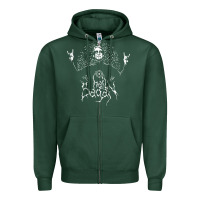 Sports Green hail sagan musical Zipper Hoodie - artisFamous
