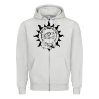 Dove Grey church of the toad of light psychedelic frog Zipper Hoodie - artisFamous