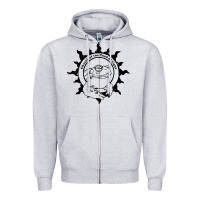 Heather Grey church of the toad of light psychedelic frog Zipper Hoodie - artisFamous