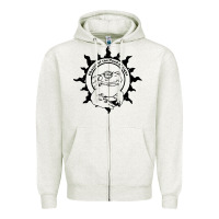 Oatmeal Heather church of the toad of light psychedelic frog Zipper Hoodie - artisFamous