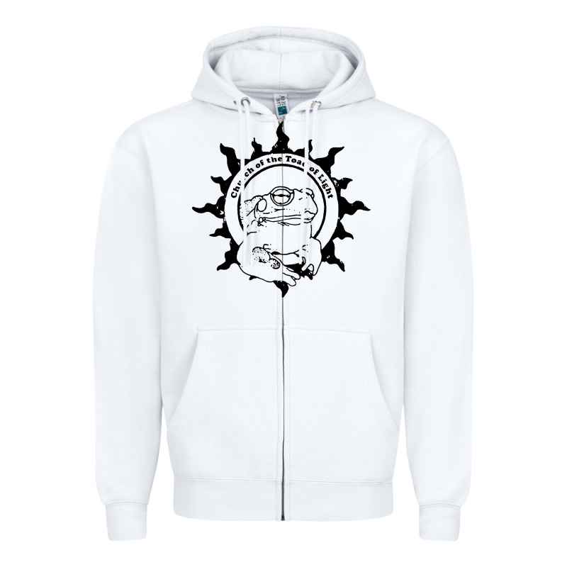 Church Of The Toad Of Light Psychedelic Frog Zipper Hoodie by artisFamous | Teevron