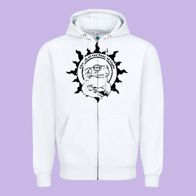 Church Of The Toad Of Light Psychedelic Frog Zipper Hoodie Designed By Artisfamous