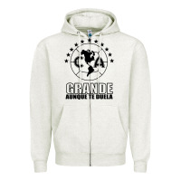 Oatmeal Heather club america de mexico Zipper Hoodie - artisFamous