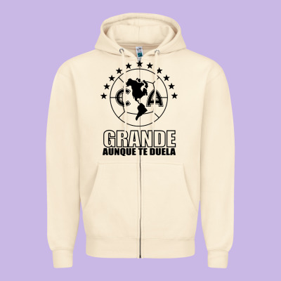 Club America De Mexico Zipper Hoodie Designed By Artisfamous
