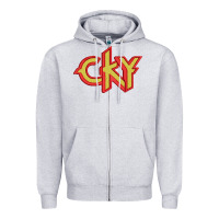 Heather Grey cky Zipper Hoodie - artisFamous