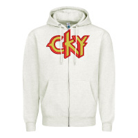 Oatmeal Heather cky Zipper Hoodie - artisFamous