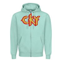Seafoam cky Zipper Hoodie - artisFamous