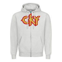 Dove Grey cky Zipper Hoodie - artisFamous