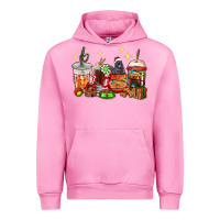 Fuchsia Pink Christmas coffee cups with Labrador Urban Hoodie - RanaPortraitStore