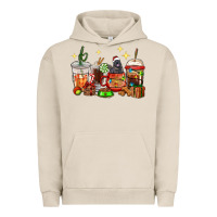 Pigment French Oak Christmas coffee cups with Labrador Urban Hoodie - RanaPortraitStore