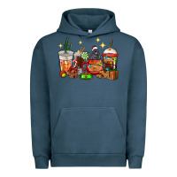 Pigment Midnight Navy Christmas coffee cups with Labrador Urban Hoodie - RanaPortraitStore