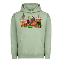 Pigment Oil Green Christmas coffee cups with Labrador Urban Hoodie - RanaPortraitStore