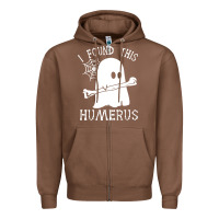 Chestnut halloween i found this skeleton Zipper Hoodie - artisFamous