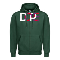 Sports Green dope Zipper Hoodie - artisFamous