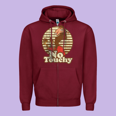 Emperor’s New Groove Kuzco Llama No Touchy Zipper Hoodie Designed By Artisfamous