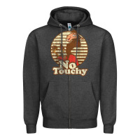 Charcoal Heather emperor’s new groove kuzco llama no touchy Zipper Hoodie - artisFamous